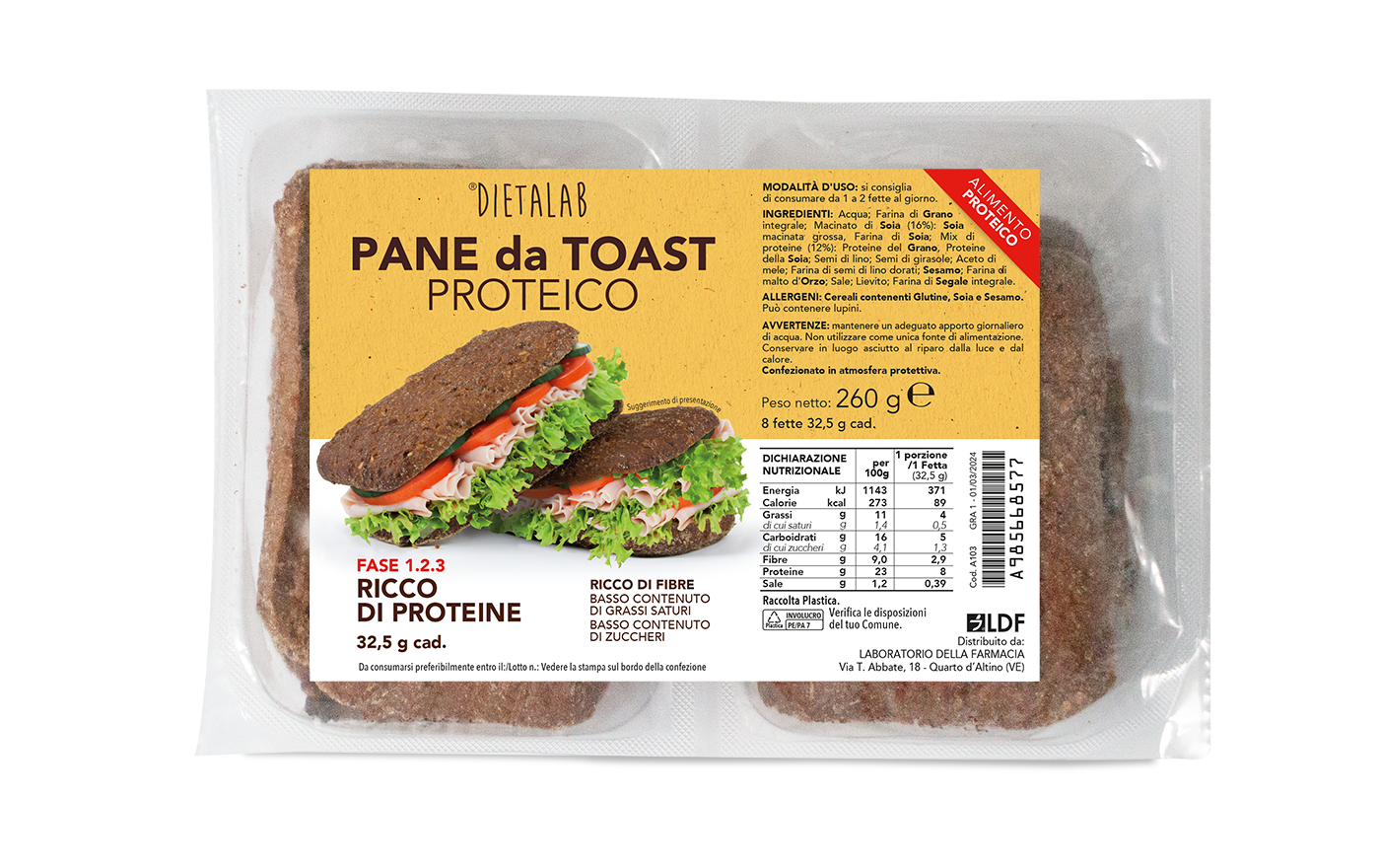 Pane proteico da Toast